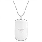 Engravable Boy's Nameplate Necklace - Glaxias