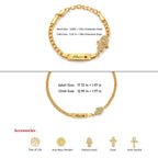 Personalized Kids Symbol Cuban Link Name Bracelet, Necklace or Set