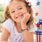 Girls 4th of July Charm Bracelet - Glaxias