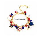 Girls 4th of July Charm Bracelet - Glaxias