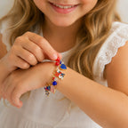 Girls 4th of July Charm Bracelet - Glaxias