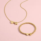 Girls¡¯ Personalized Initial Necklace with Heart Charm - Glaxias