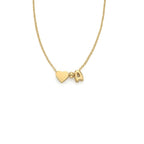 Girls¡¯ Personalized Initial Necklace with Heart Charm - Glaxias