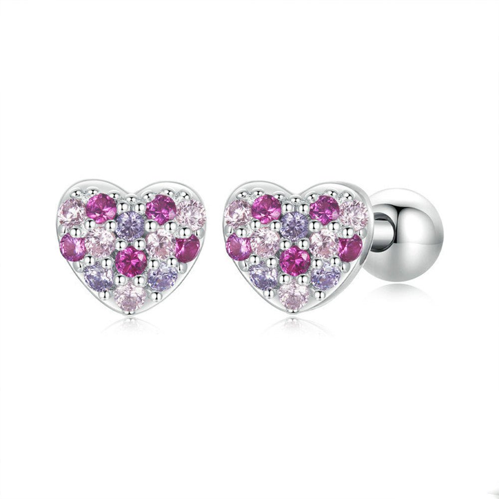 Heart of Crystals Girls Earrings - Glaxias