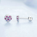 Heart of Crystals Girls Earrings - Glaxias