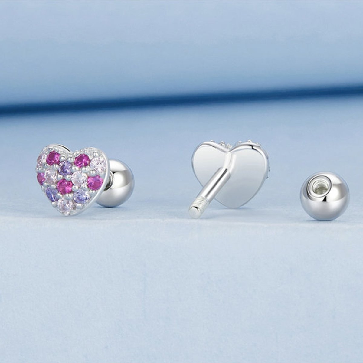 Heart of Crystals Girls Earrings - Glaxias