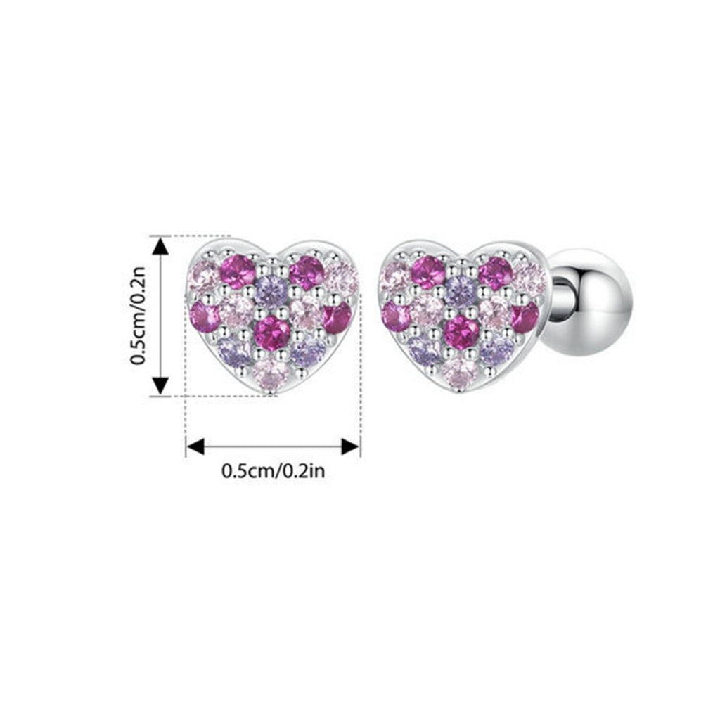 Heart of Crystals Girls Earrings - Glaxias