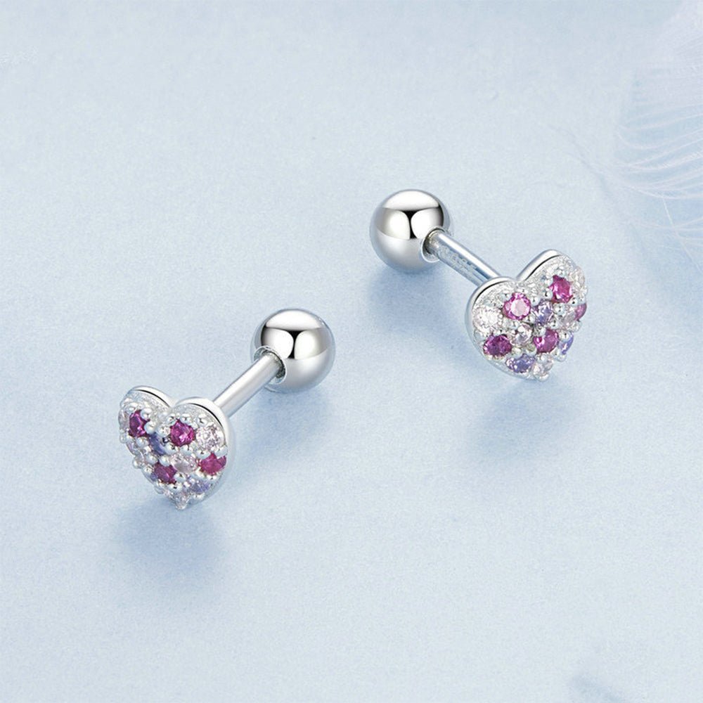 Heart of Crystals Girls Earrings - Glaxias