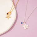 Initial and Birthstone Children's Necklace - Glaxias