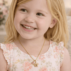Initial and Birthstone Children's Necklace - Glaxias