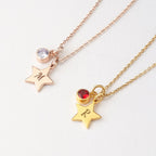 Initial and Birthstone Children's Necklace - Glaxias