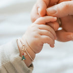 Kids Christmas Tree & Initial Charm Bangle - Glaxias