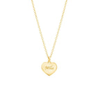Kids Love Engravable Necklace - Glaxias