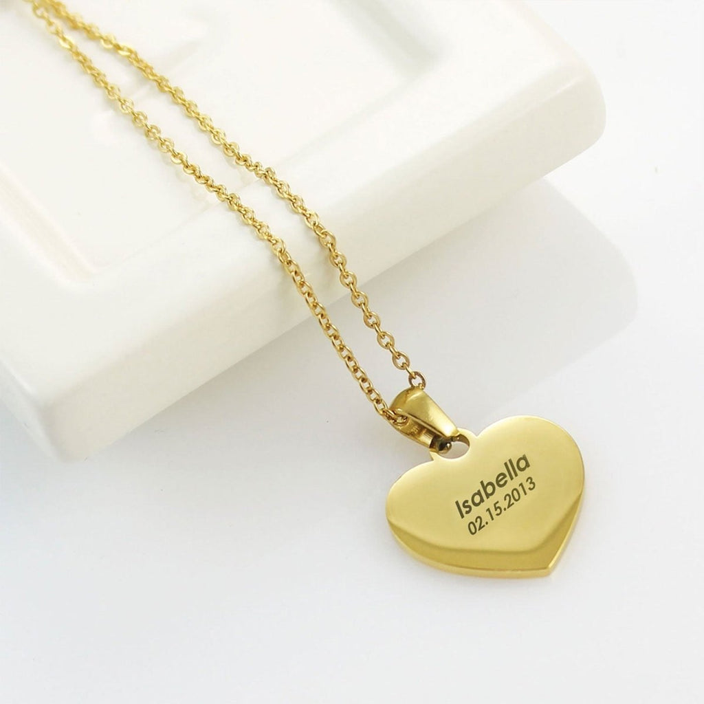 Kids Love Engravable Necklace - Glaxias