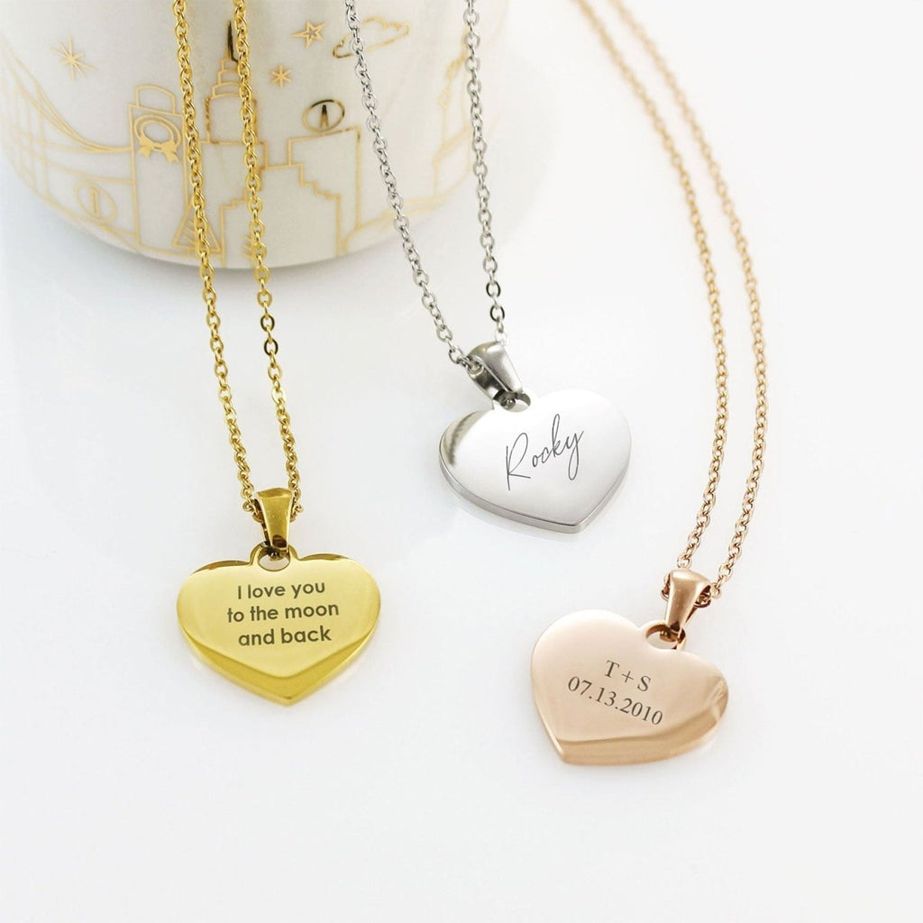 Kids Love Engravable Necklace - Glaxias