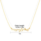 Kids Name Necklace with Cute Element - Glaxias