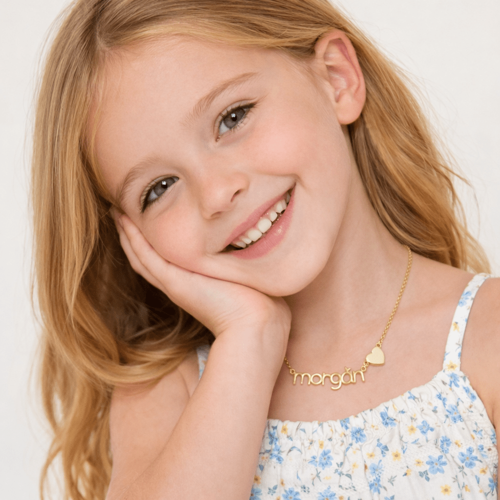 Kids Name Necklace with Cute Element - Glaxias