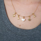 MAMA Always in My Heart ¨C Double-Sided Enamel Charm Necklace - Glaxias
