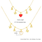 MAMA Always in My Heart ¨C Double-Sided Enamel Charm Necklace - Glaxias