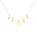 MAMA Always in My Heart ¨C Double-Sided Enamel Charm Necklace - Glaxias