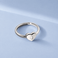 Monogram Heart Personalized Initial Girls Ring - Glaxias