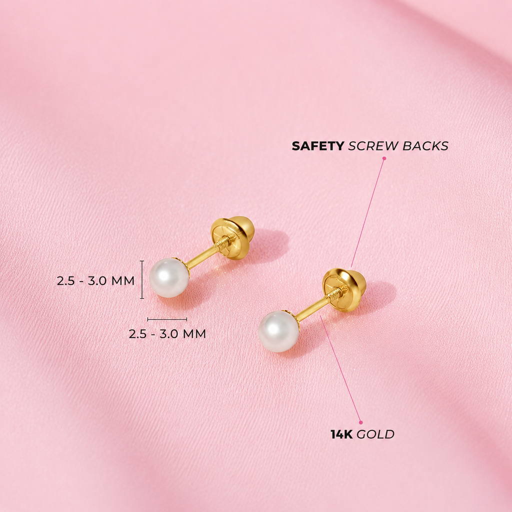 Children's Pearl Earrings