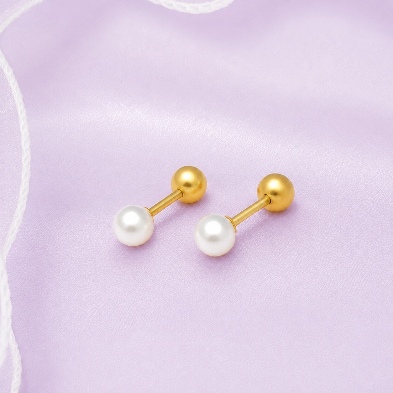 Children's Pearl Earrings
