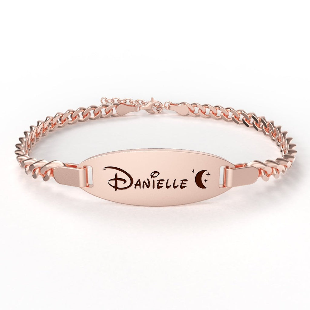 Oval Engravable Baby Bracelet - Glaxias