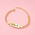 Oval Engravable Baby Bracelet - Glaxias