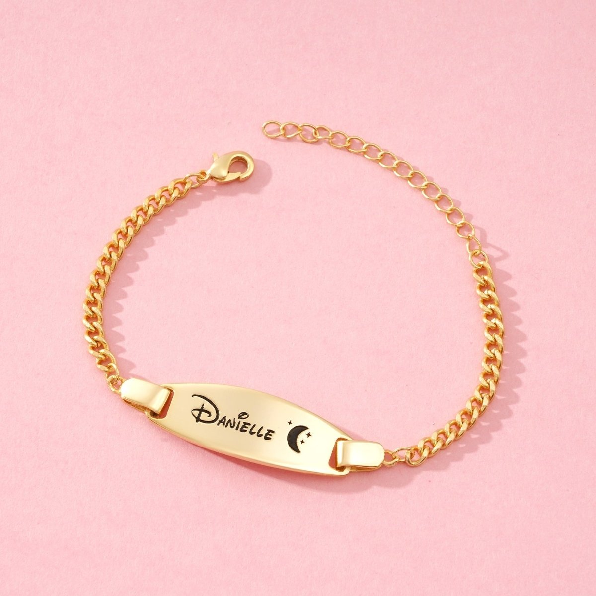 Oval Engravable Baby Bracelet - Glaxias