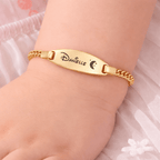 Oval Engravable Baby Bracelet - Glaxias