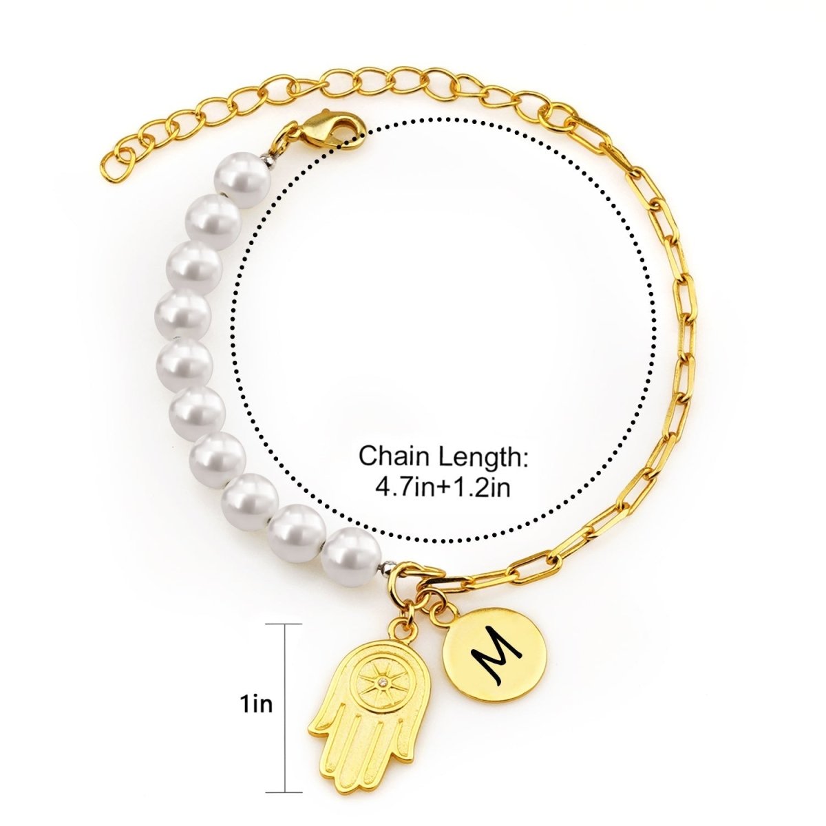 Peraonalized Baby and Girls Initial Bracelet - Glaxias