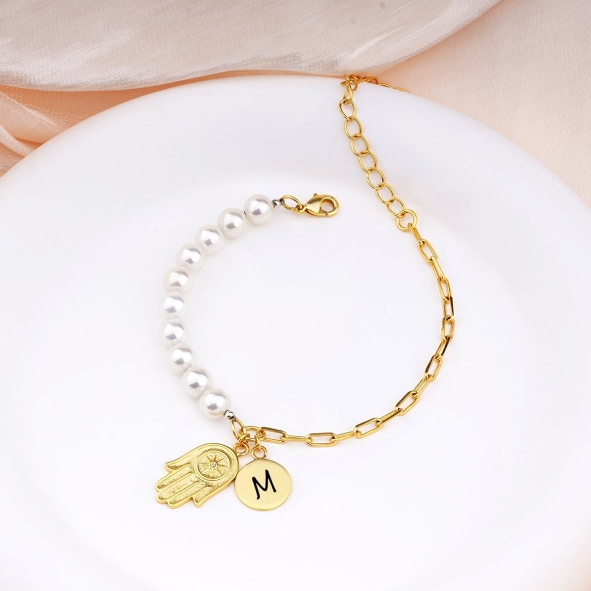 Peraonalized Baby and Girls Initial Bracelet - Glaxias