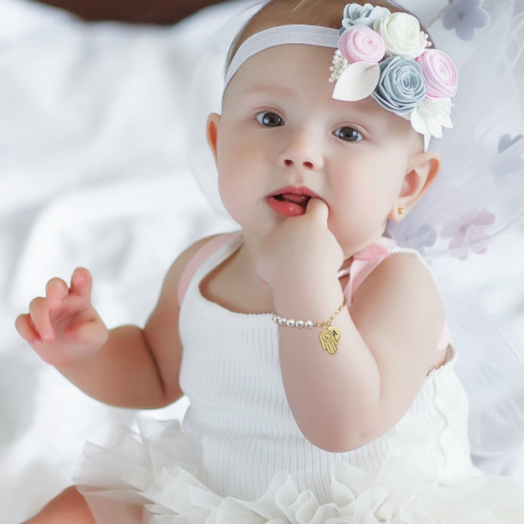 Peraonalized Baby and Girls Initial Bracelet - Glaxias