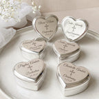 Personalized Baby Baptism or Christening Heart Jewelry Box - Glaxias