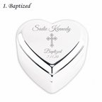 Personalized Baby Baptism or Christening Heart Jewelry Box - Glaxias