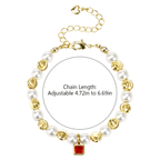 Personalized Baby Birthstone Pearl Bracelet - Glaxias