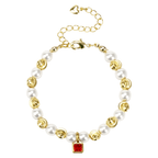 Personalized Baby Birthstone Pearl Bracelet - Glaxias