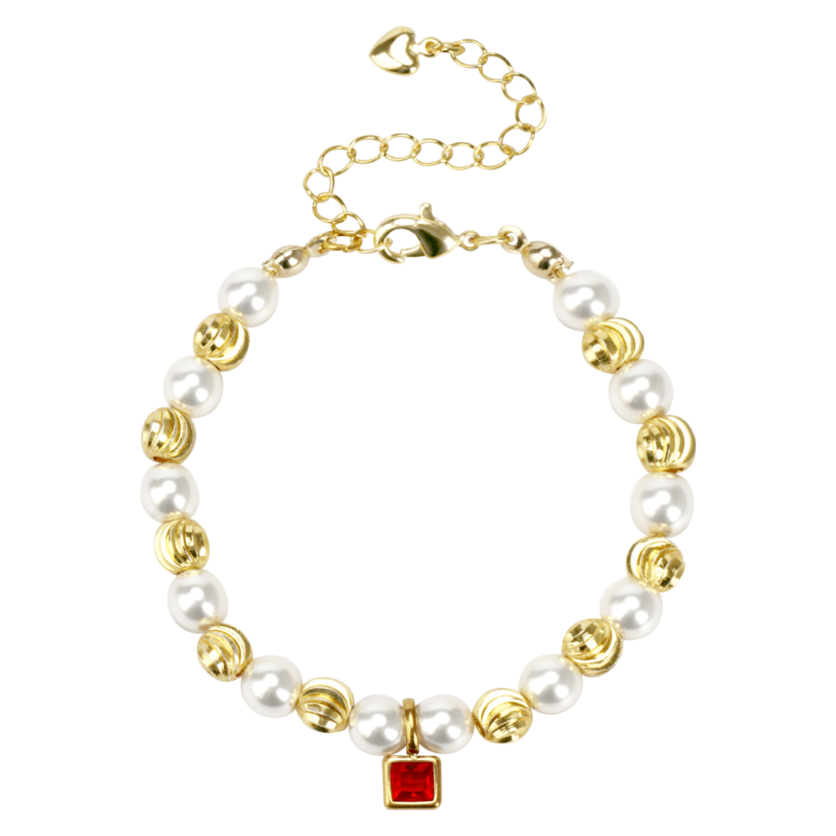 Personalized Baby Birthstone Pearl Bracelet - Glaxias