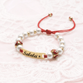 Personalized Baby Evil Eye Name Bracelet - Glaxias