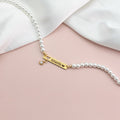 Personalized Baby Girl Name and Birthstone Pearl Necklace - Glaxias