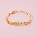 Personalized Baby Gold ID Bracelet - Glaxias