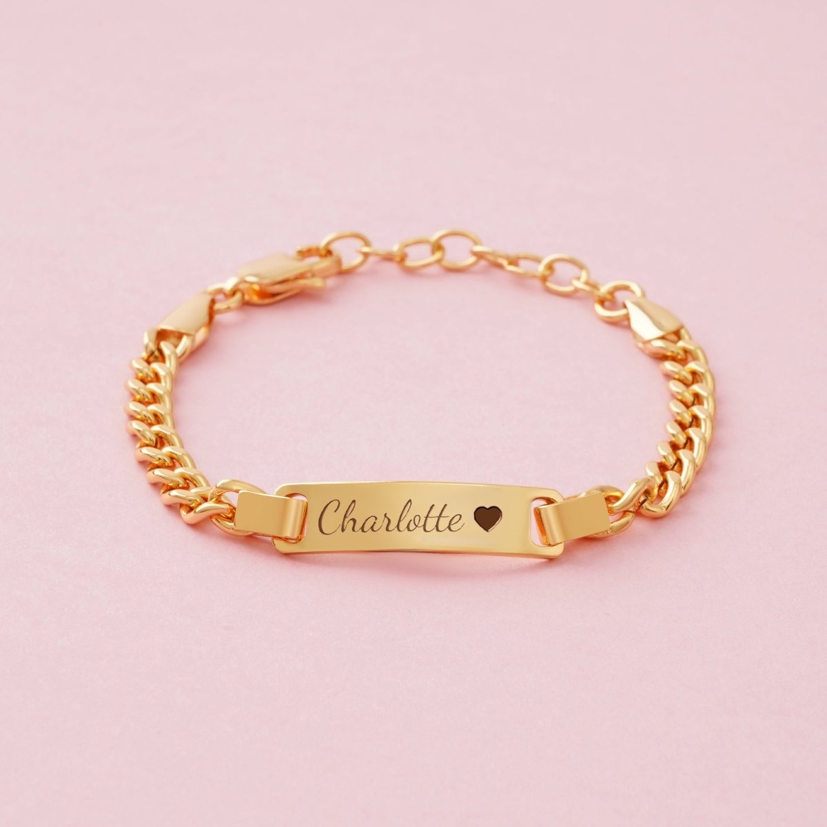 Personalized Baby Gold ID Bracelet - Glaxias