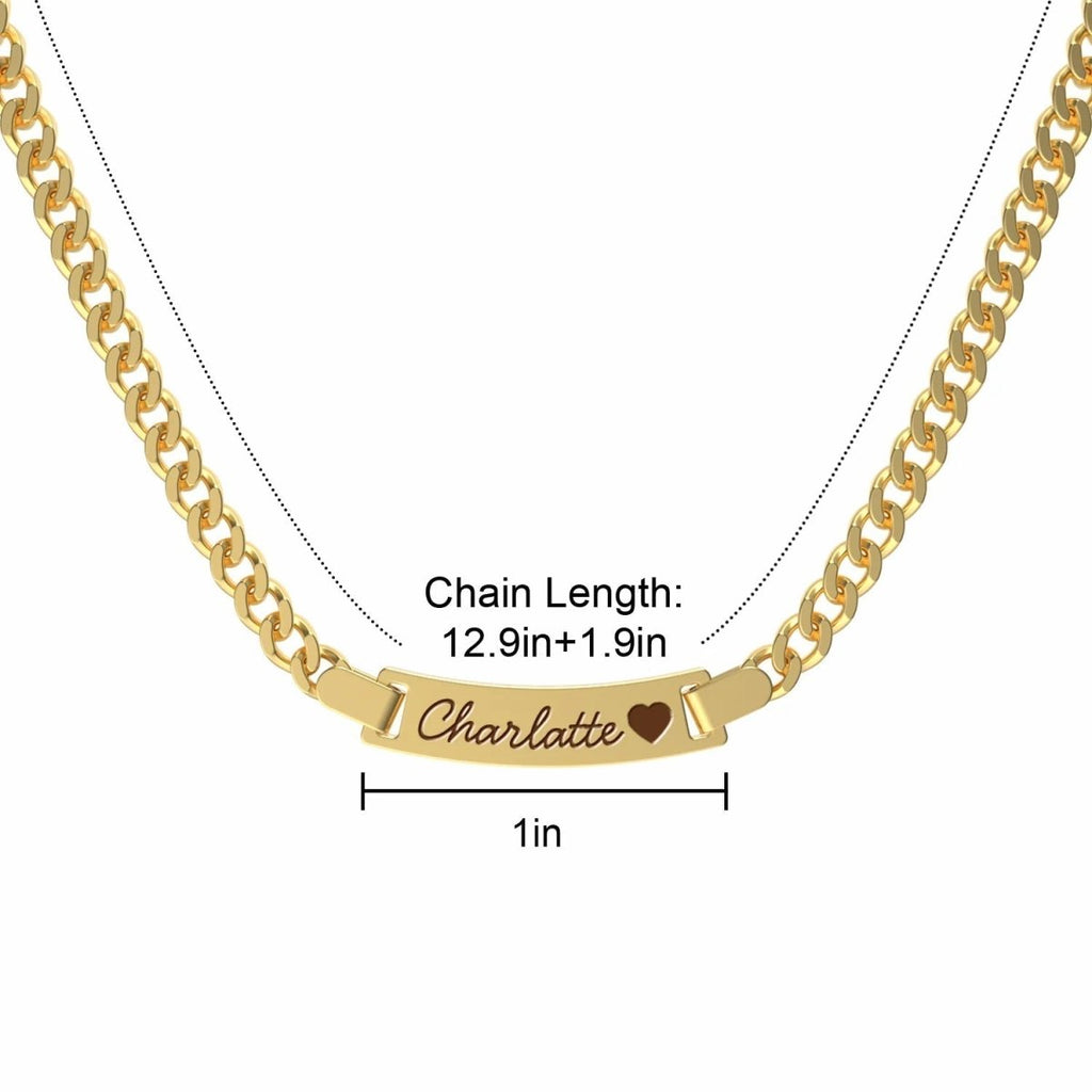 Personalized Baby Gold ID Bracelet - Glaxias