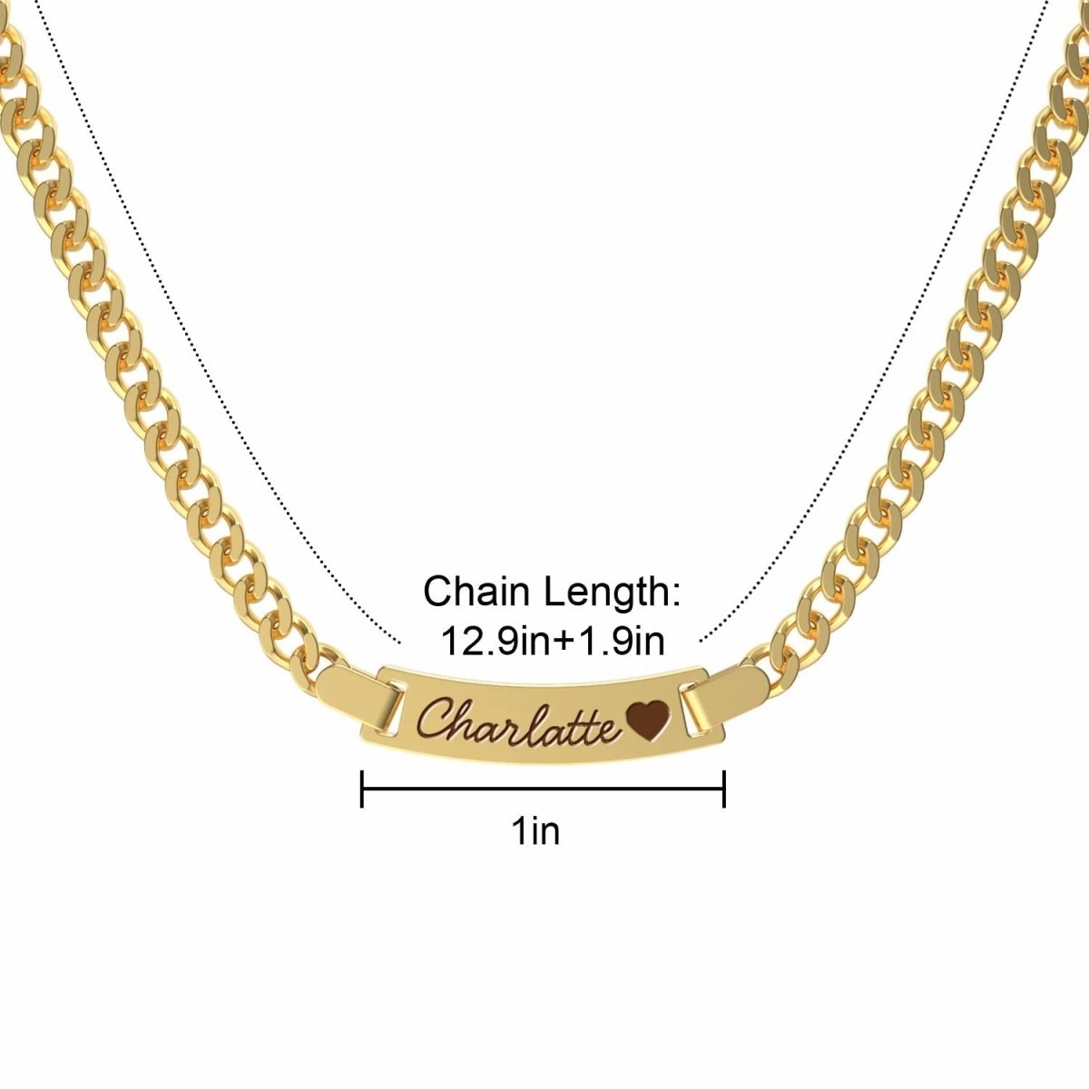 Personalized Baby Gold ID Bracelet - Glaxias