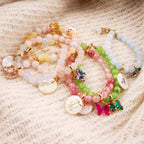 Personalized Baby Initial and Birthstone Gemstone Bracelet - Glaxias