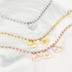 Personalized Baby Initial Heart Bracelet - Glaxias