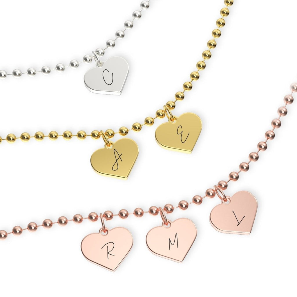 Personalized Baby Initial Heart Bracelet - Glaxias