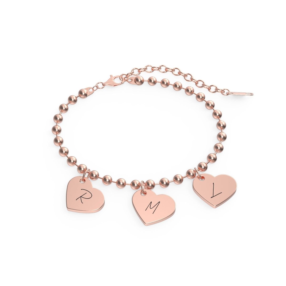 Personalized Baby Initial Heart Bracelet - Glaxias