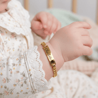 Personalized Baby Name and Birthstone Bracelet - Glaxias